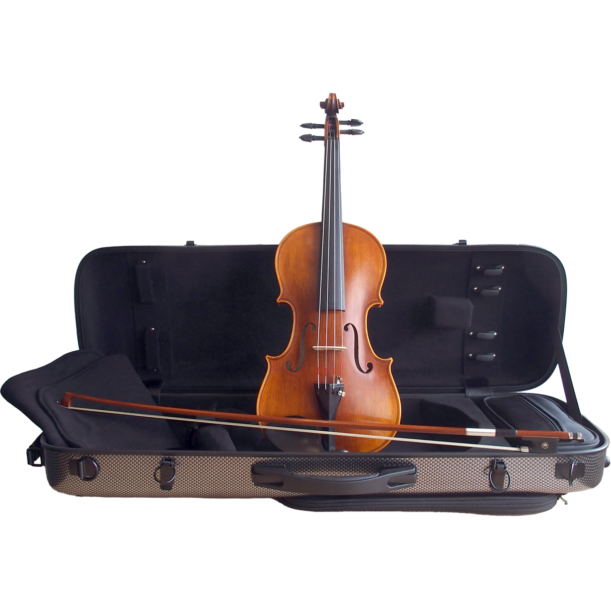 Stentor SR1880OFTA 4/4 Handmade ProSeries “Arcadia” Violin Set – with pernambuco bow, Deluxe polycarbonate case & Pirastro Tonica strings