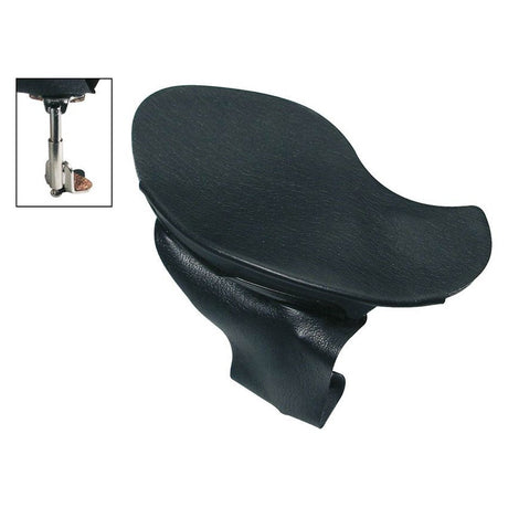 Wolf KH-61 chinrest for violin and viola 'maestro'-model, metal black, nappa, patented screws