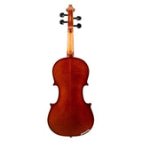 Leonardo LV-2018 viool set 1/8, massief, ebbenhouten fittings, Europees gevlamd esdoorn, incl. koffer en strijkstok