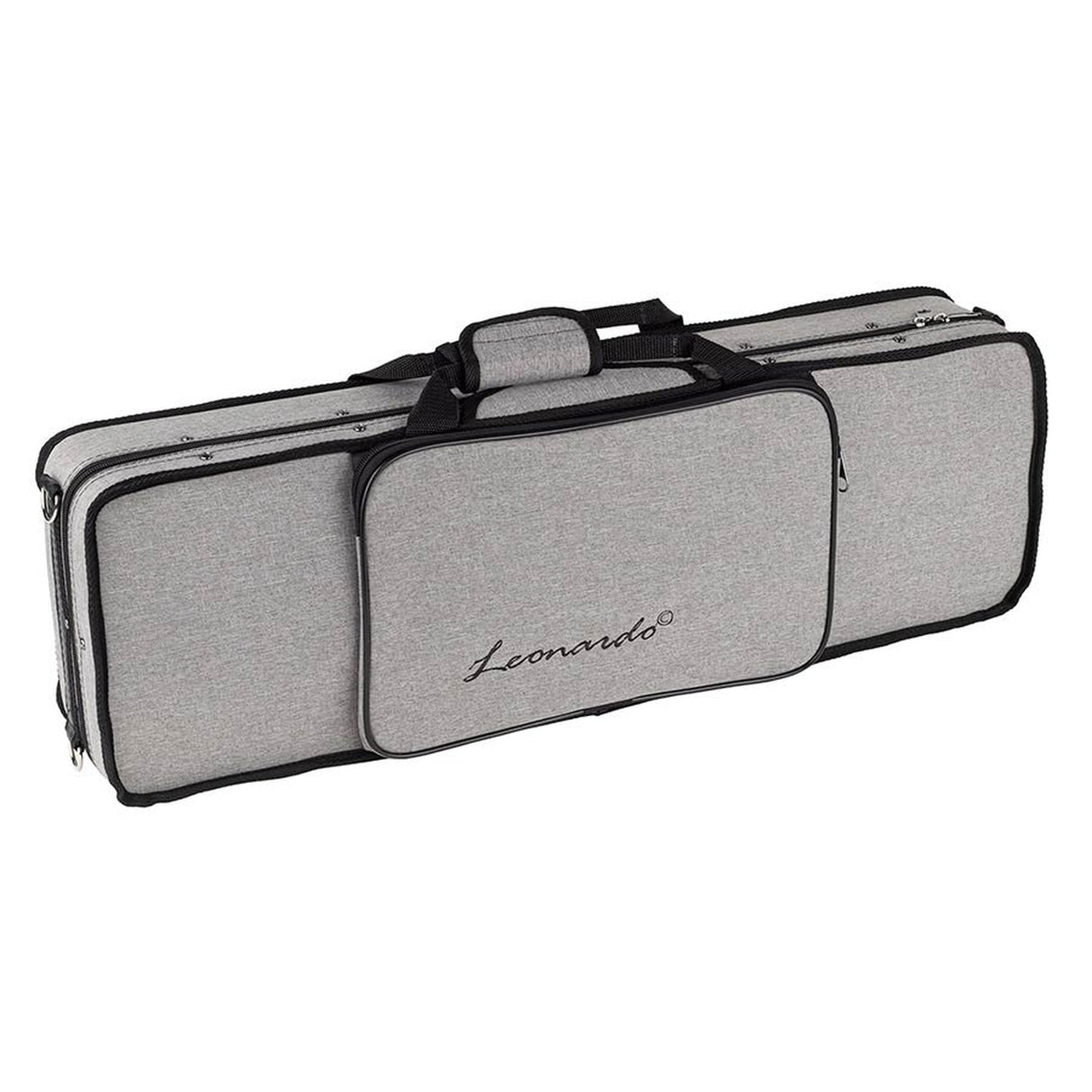 Leonardo LV-2018 viool set 1/8, massief, ebbenhouten fittings, Europees gevlamd esdoorn, incl. koffer en strijkstok