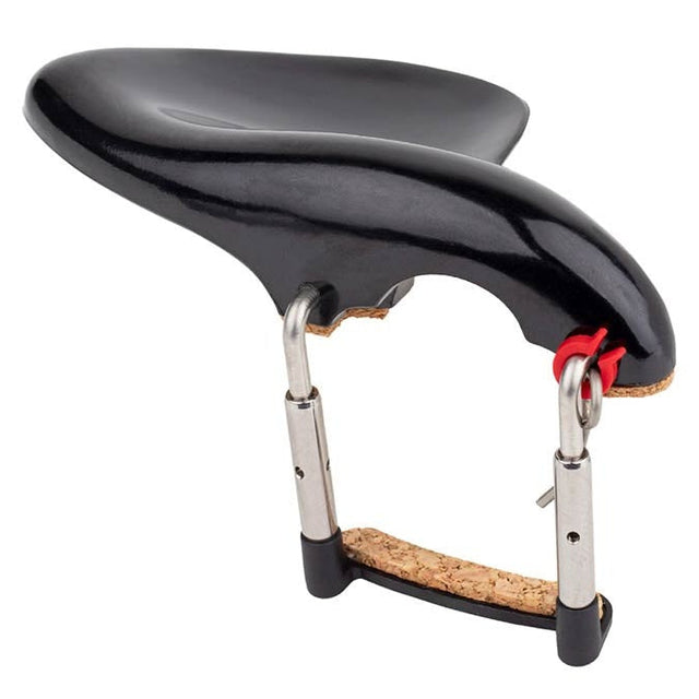 ELS CR-6012 chinrest bakelite Wendling model, 1/2, stainless steel clamps, antiallergical, made in Germany